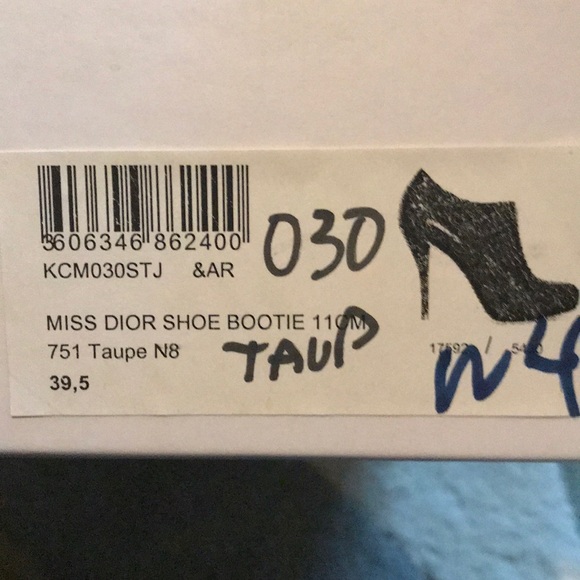 Dior booties: Black grey and taupe - Picture 5 of 7